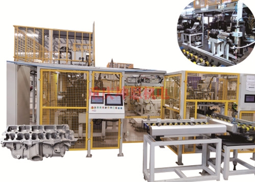 發動機缸體91视频黄片免费鋼球/碗形塞塗膠、壓裝檢漏生產線