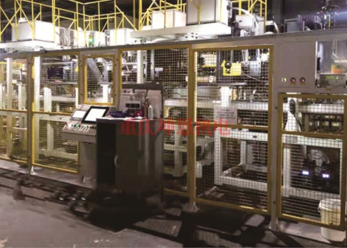 發動機缸體91视频黄片免费碗形塞自動塗膠、壓裝檢漏生產線(動力輥道線）